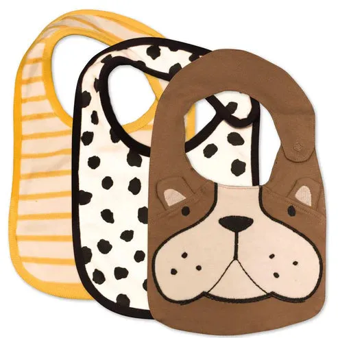 3-Pack Furry Friends Bib