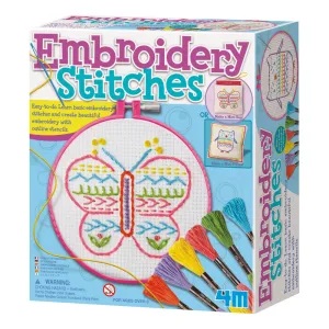 4M Beginner's Embroidery Stitches Kit - Learn and Create