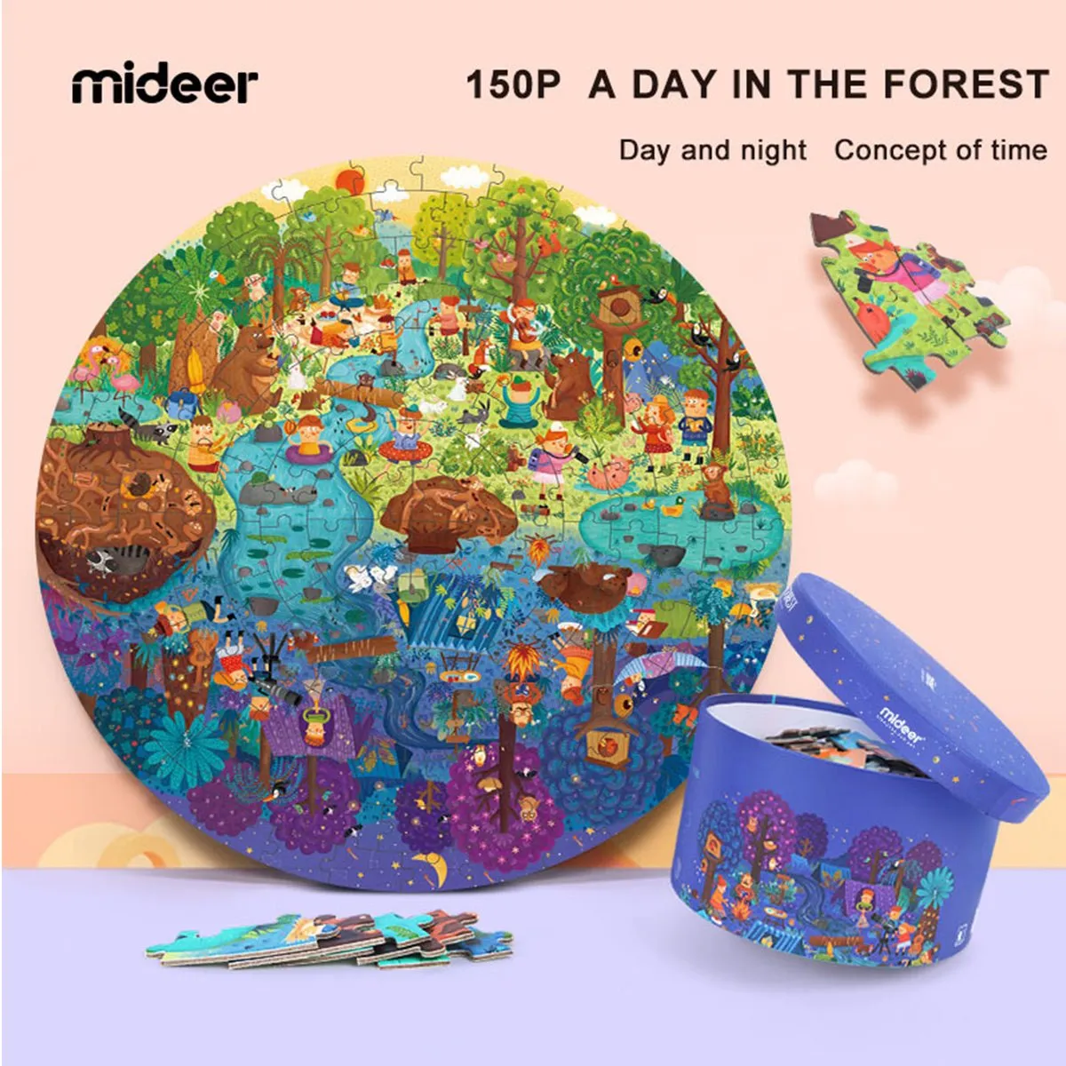 A Day In The Forest 150pcs Puzzle Gift Box