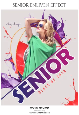 Aisley - Senior Enliven Effect Photography Template