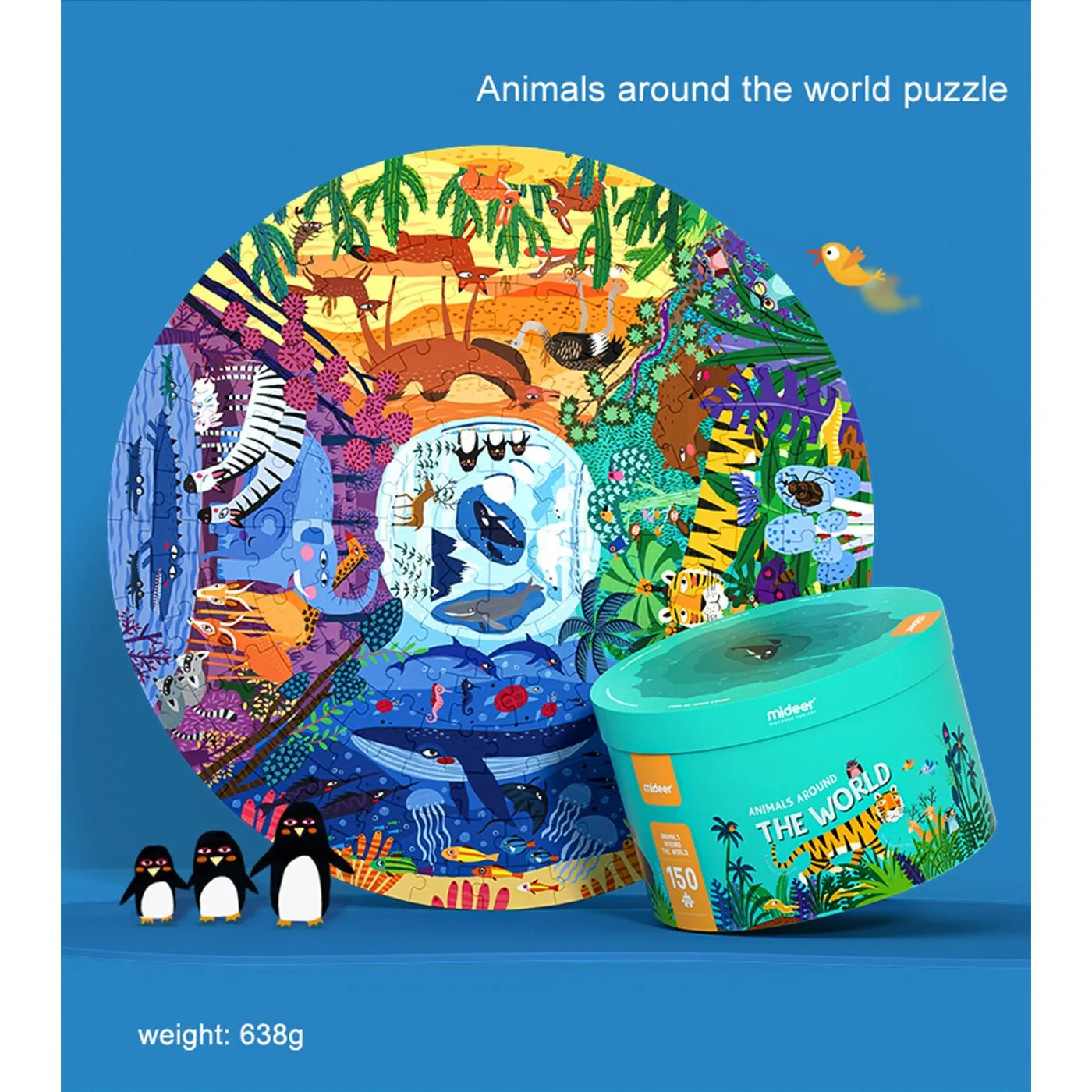 Animals Around The World 150pcs Puzzle Gift Box