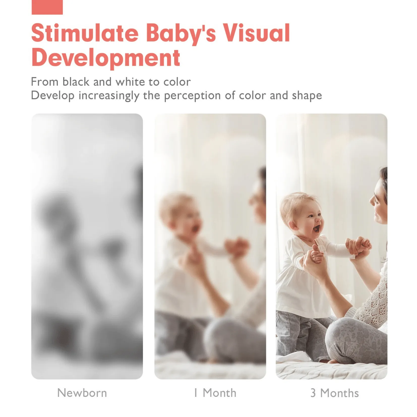 Baby Visual Flash Cards | Set of 4