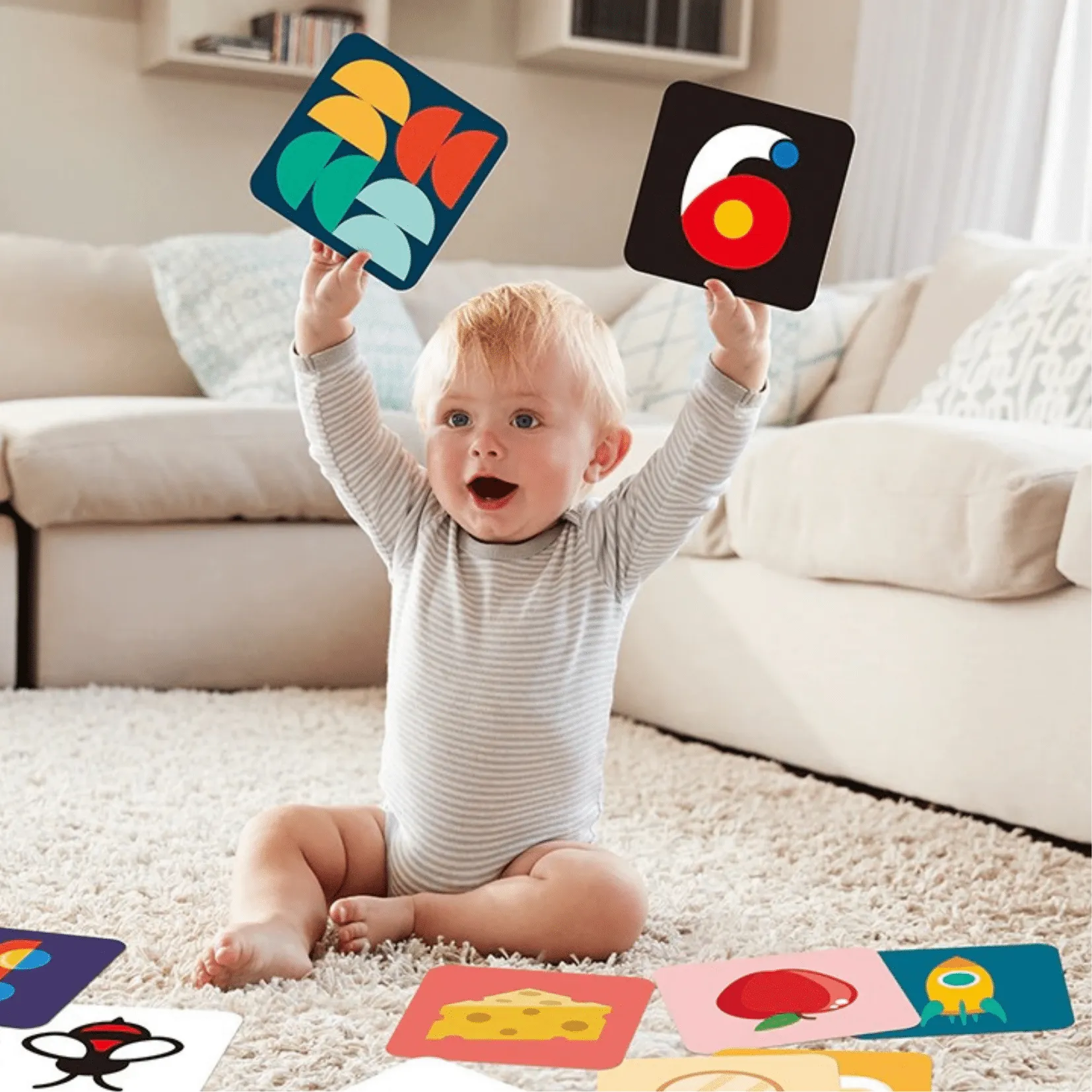 Baby Visual Flash Cards | Set of 4