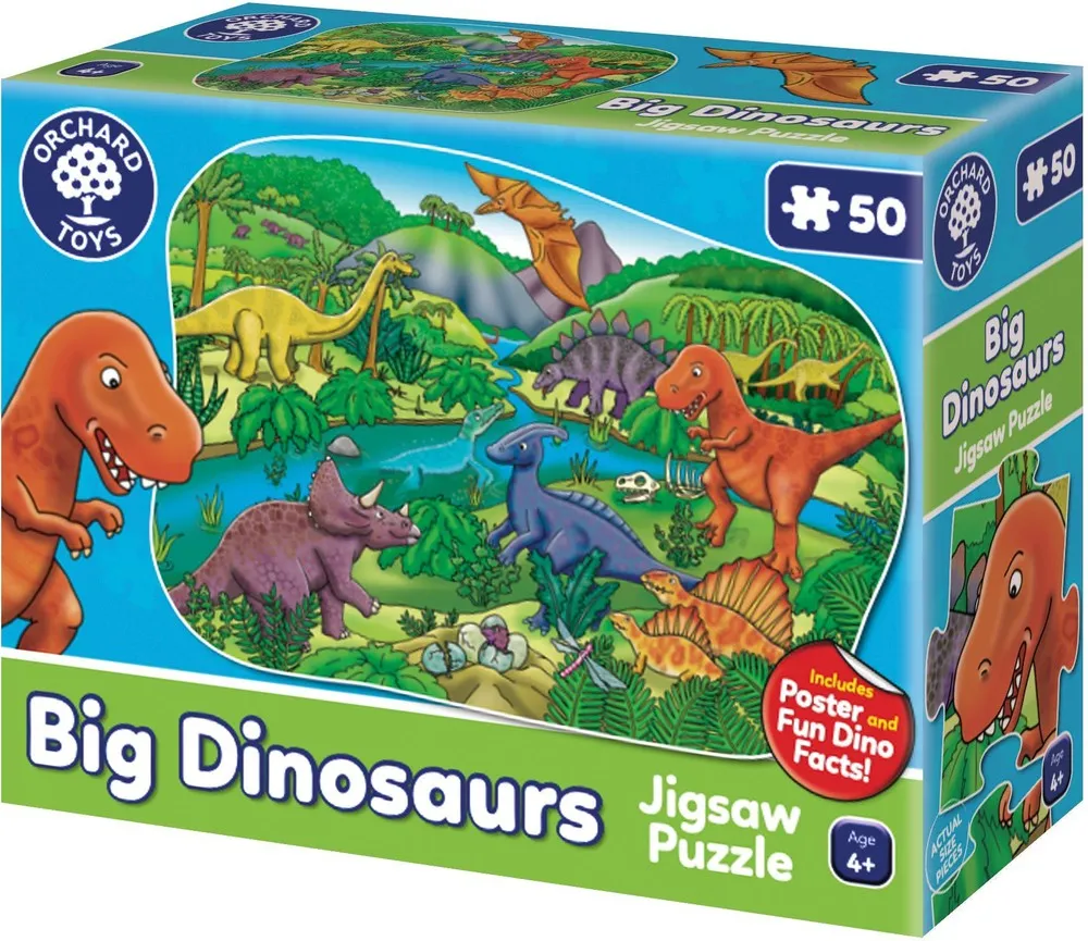 Big Dinosaur Jigsaw Puzzle 50 Pieces