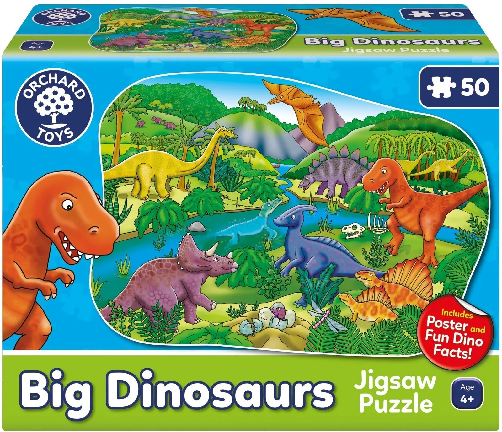 Big Dinosaur Jigsaw Puzzle 50 Pieces