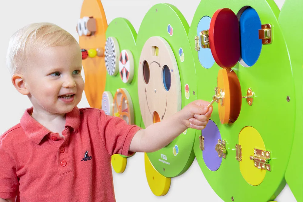 Caterpillar Activity Wall Panels - Interactive Educational Toy for Kids