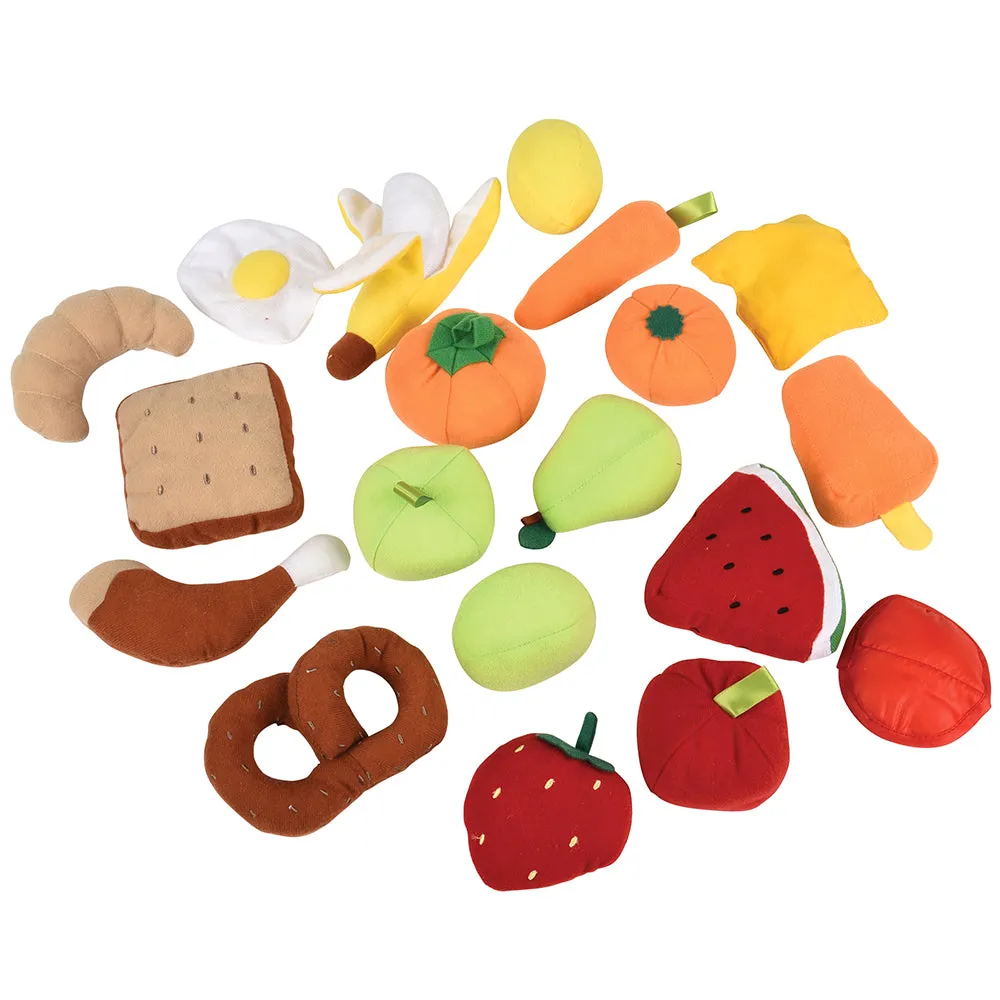 Color Sorting Food Bag Set | 24-Piece Soft & Washable Early Learning Toy