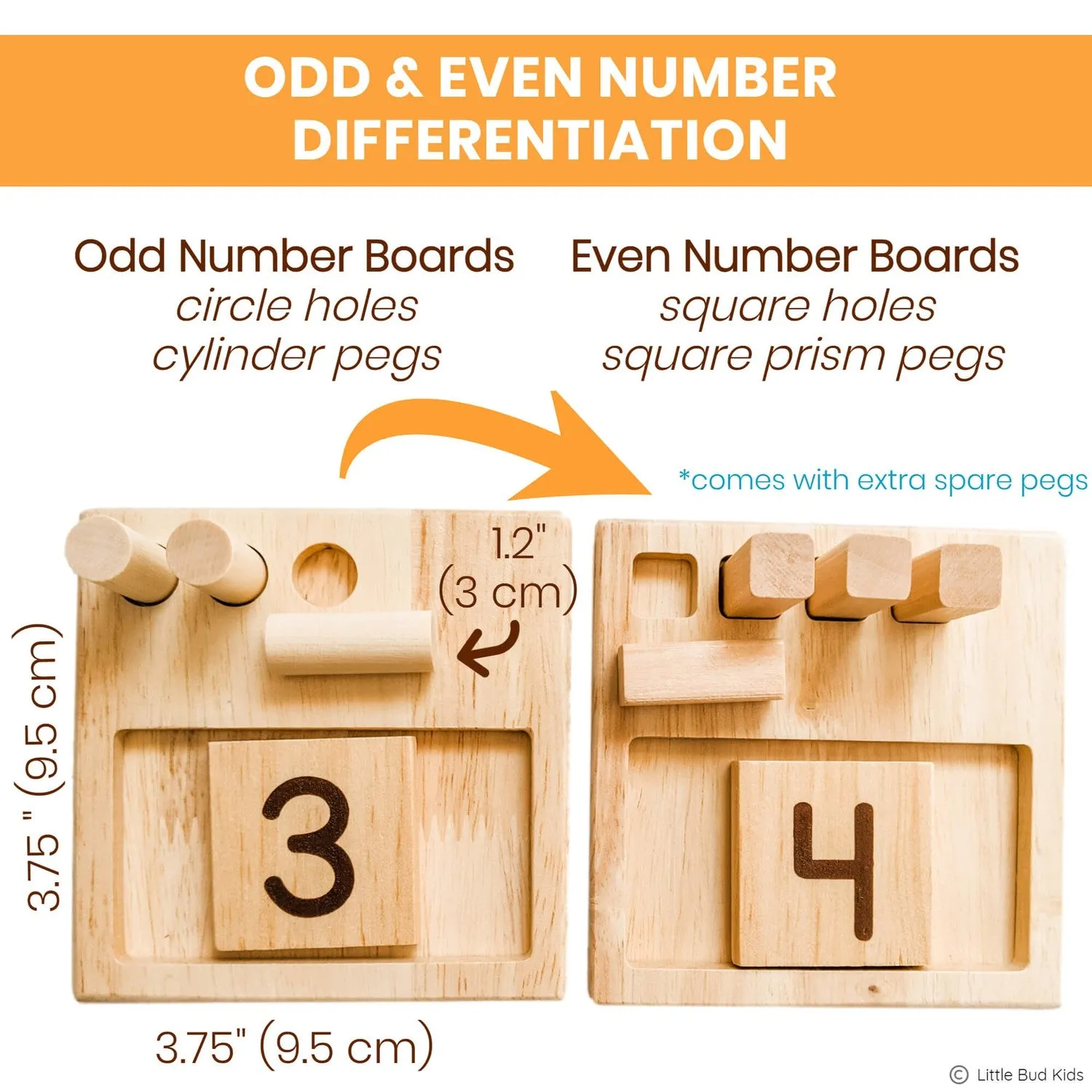 Counting Pegs Ten Frame Math Toy Set with Addition & Subtraction Flashcards