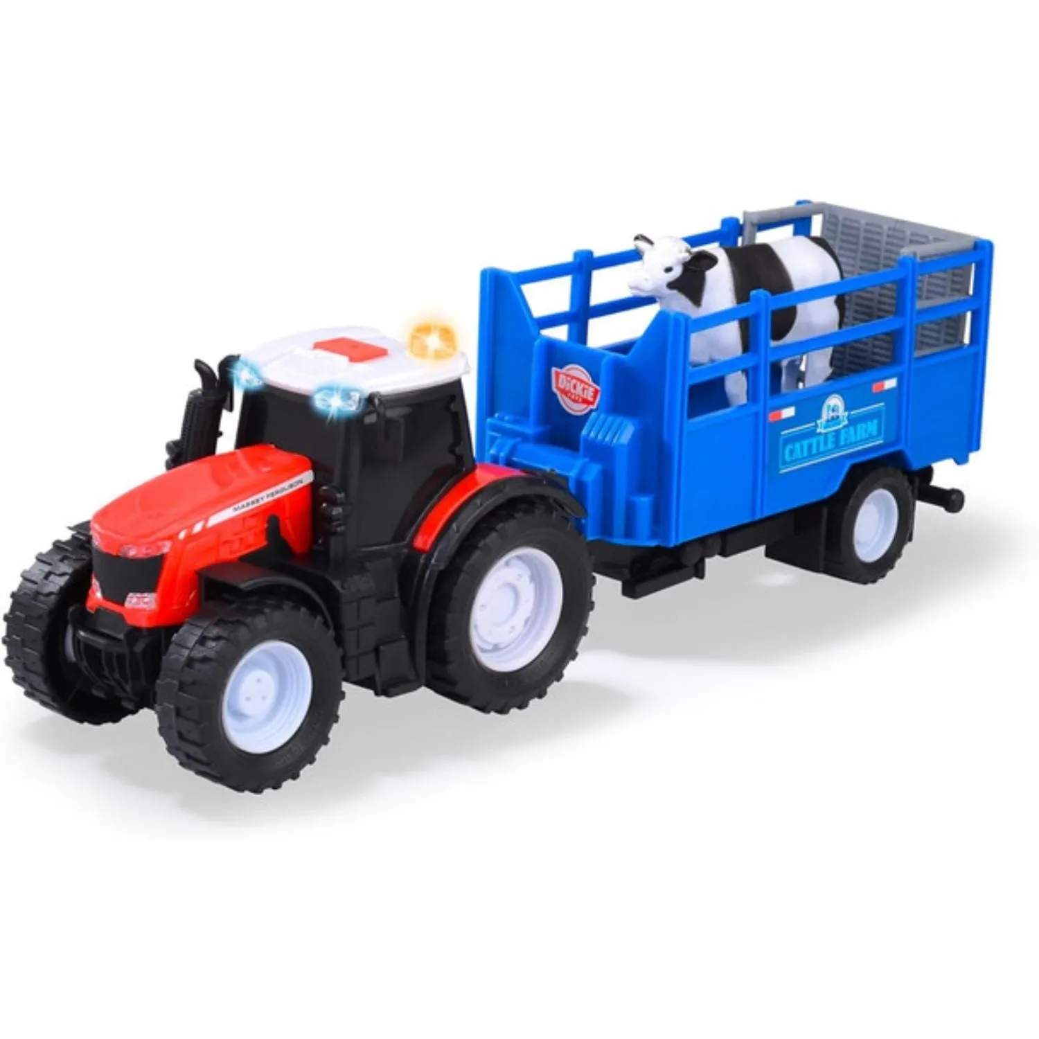 Dickie Toys Massey Ferguson Animal Trailer