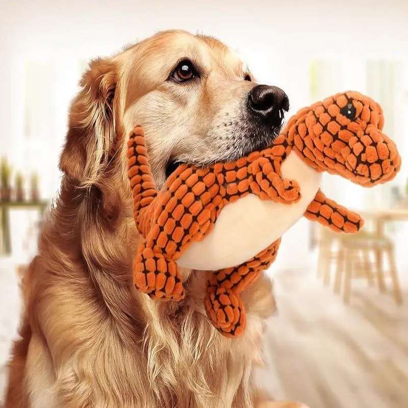 Dinosaur Plush Pet Chew Toy