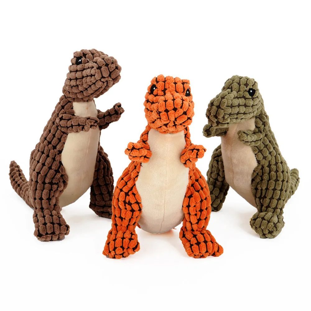 Dinosaur Plush Pet Chew Toy