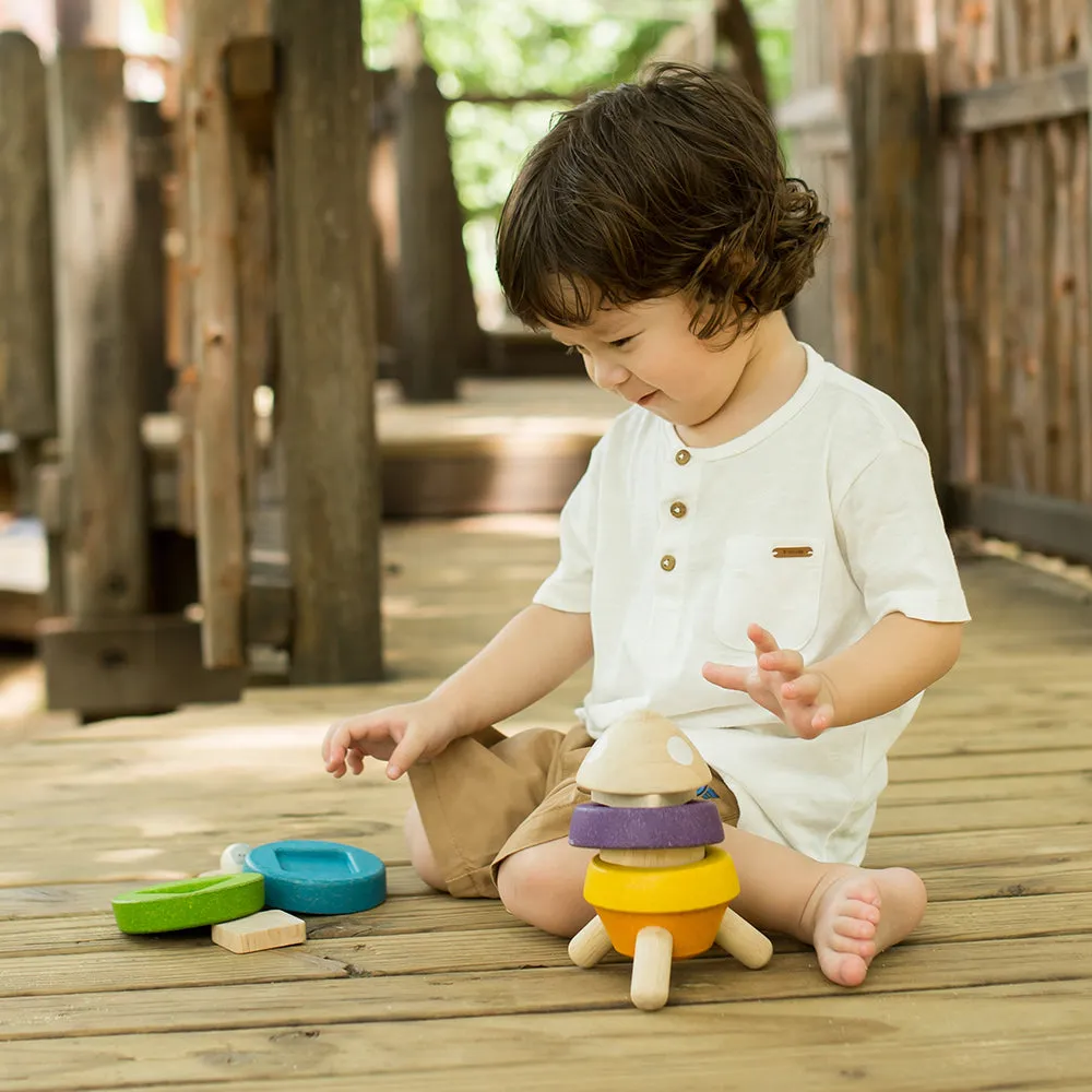 Eco-Friendly Stacking Rocket Toy | Learn Colors & Improve Coordination