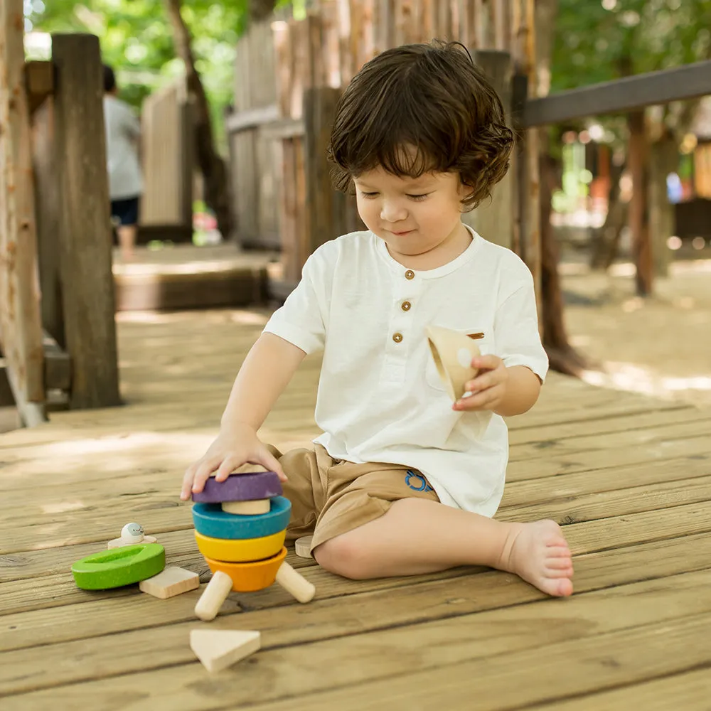 Eco-Friendly Stacking Rocket Toy | Learn Colors & Improve Coordination