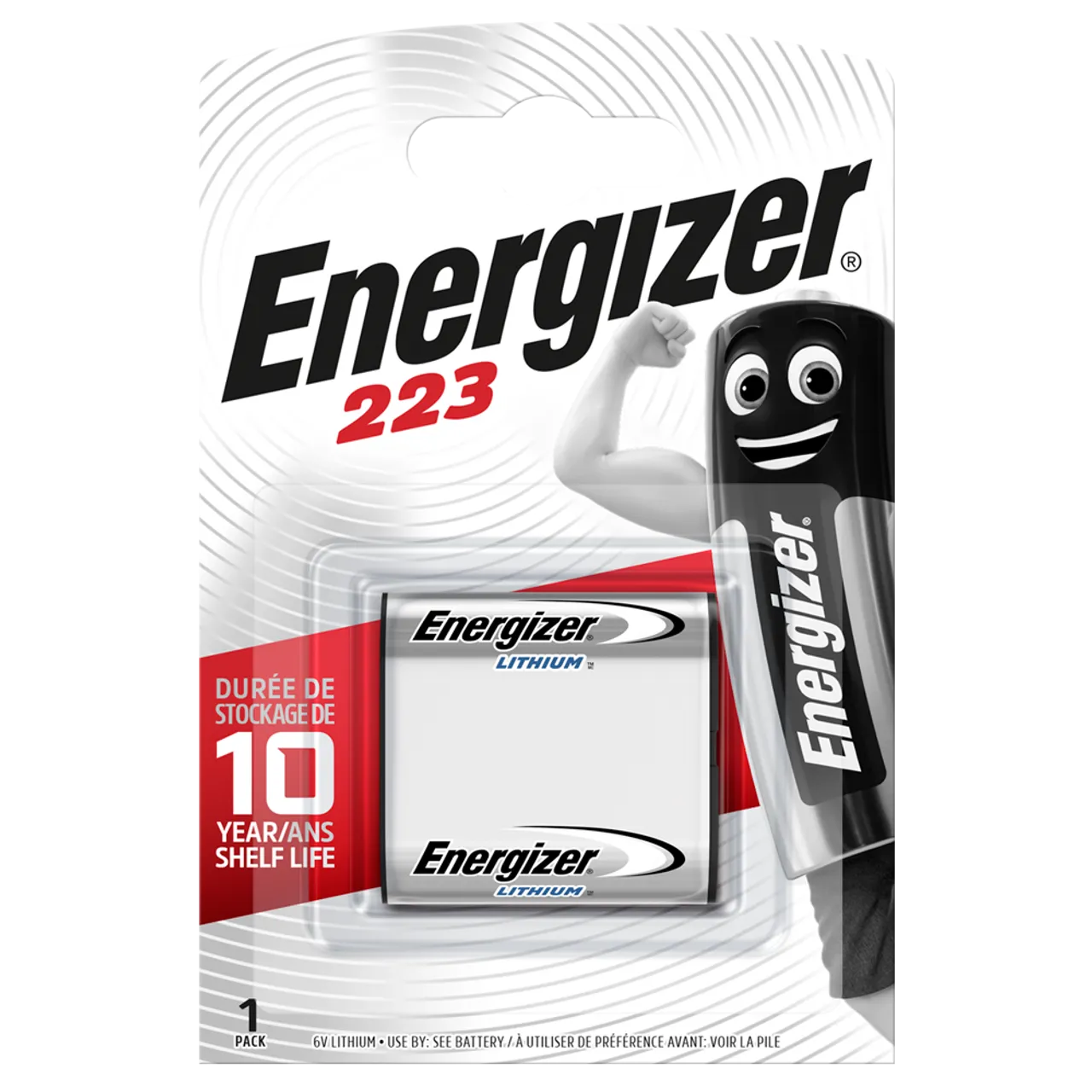 Energizer Battery Lithium 223 - 6V CR - P2 - (Pack of 1)