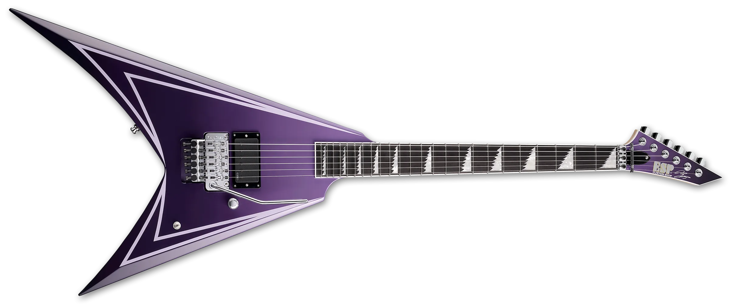 ESP Custom Shop Alexi Laiho Hexed - Purple w/ White Pinstripes