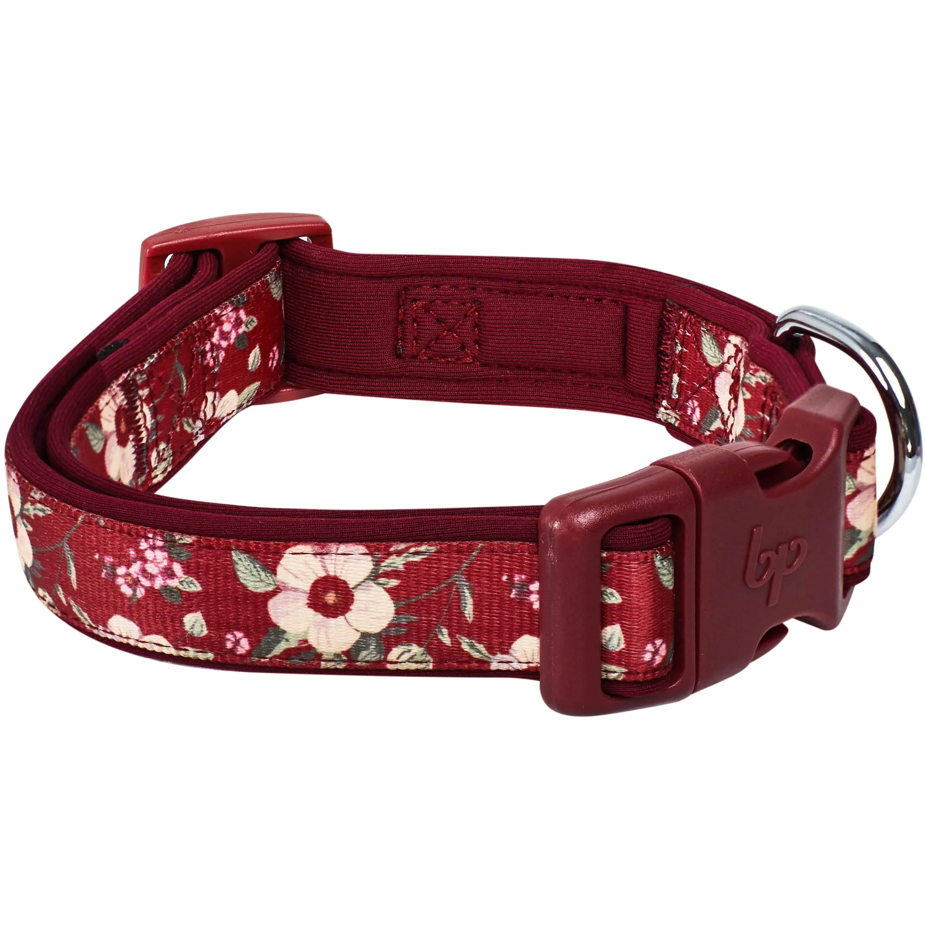 Floral Print Neoprene Padded Dog Collar