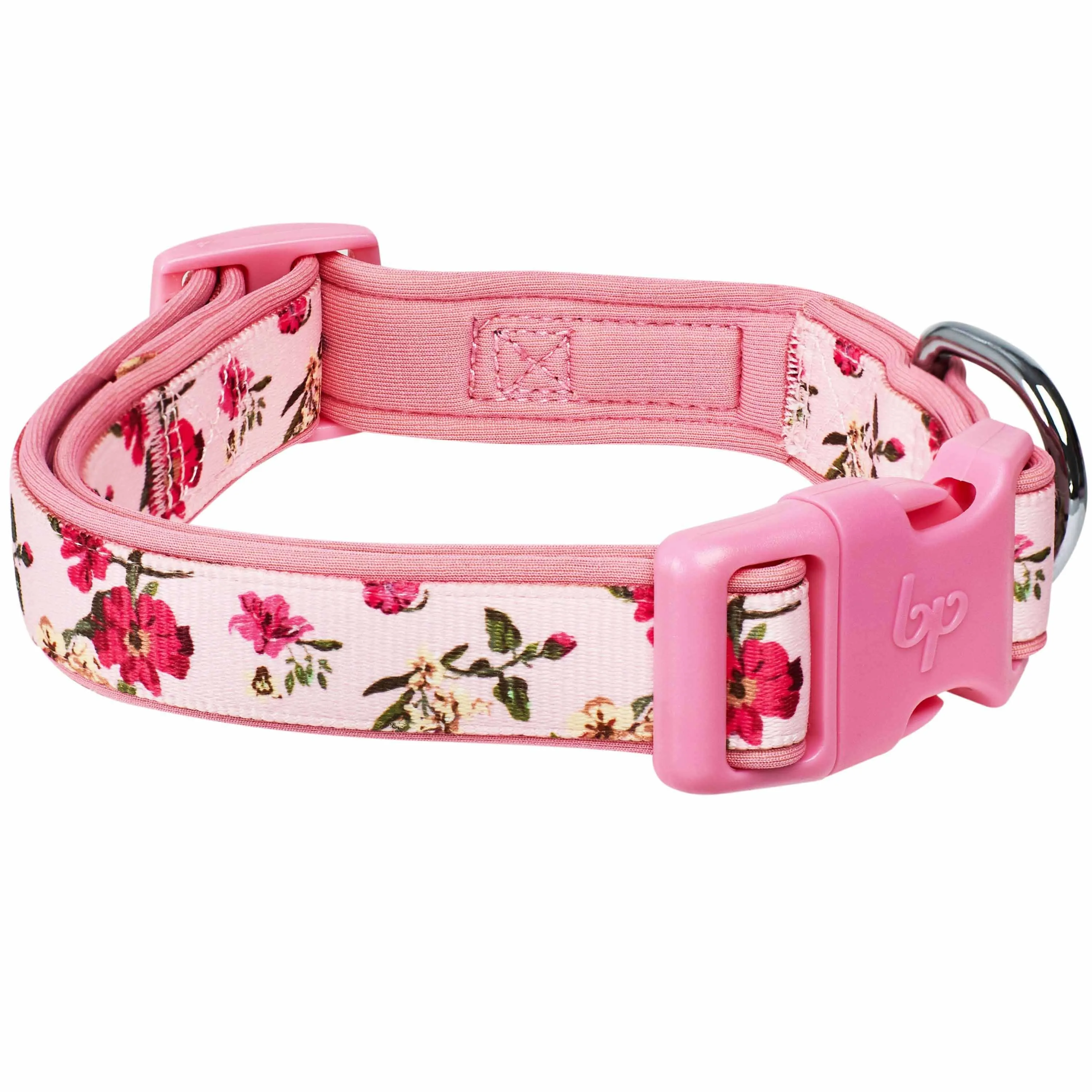 Floral Print Neoprene Padded Dog Collar