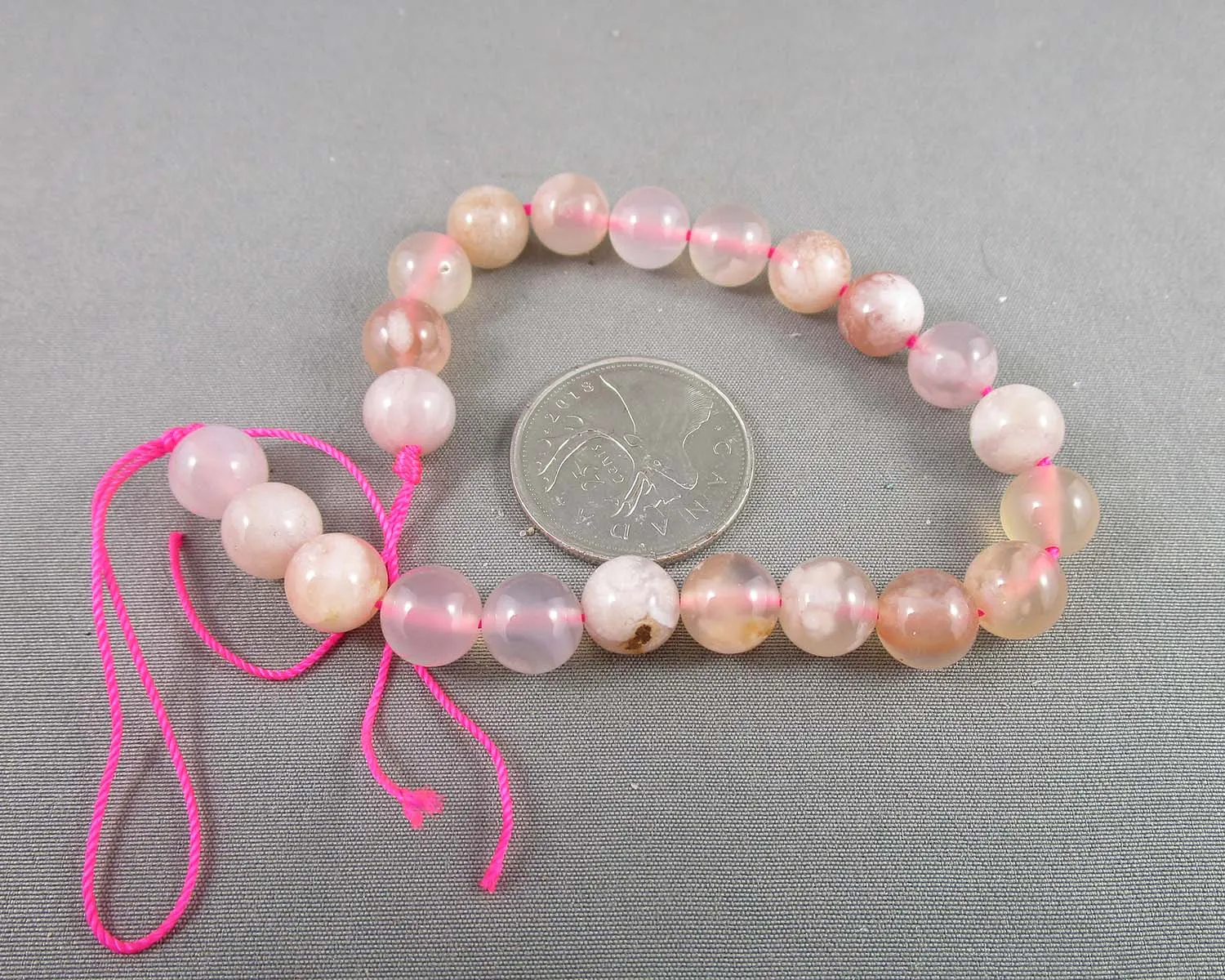 Flower Agate Beads Round (Various Sizes)