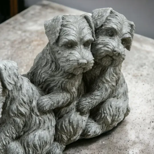 Four Dogs Garden Ornament