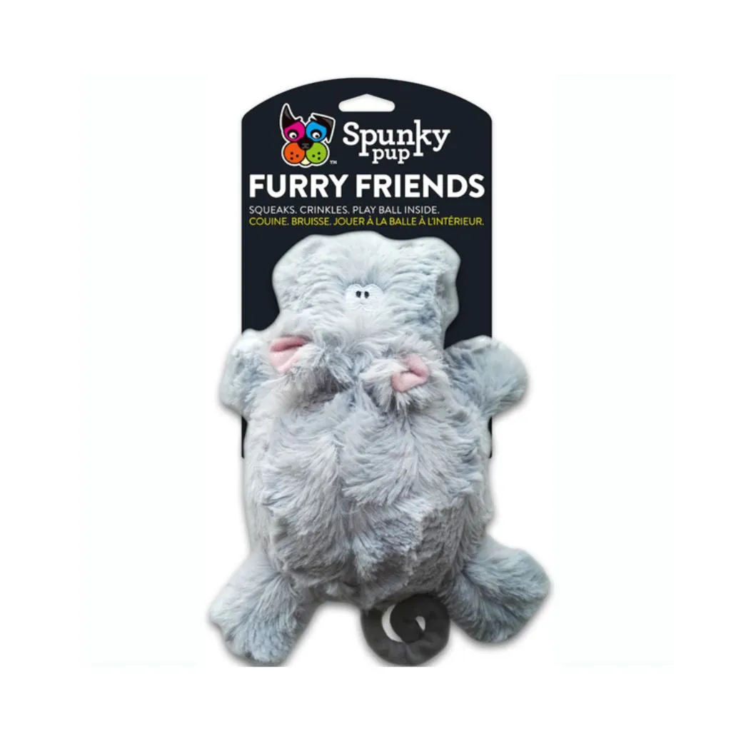 Furry Friends Hippo w Ball Squeaker