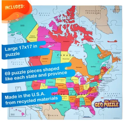 GEOPUZZLE- USA and Canada