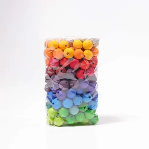 Grimms Rainbow Wooden Beads 20mm x 180 Beads