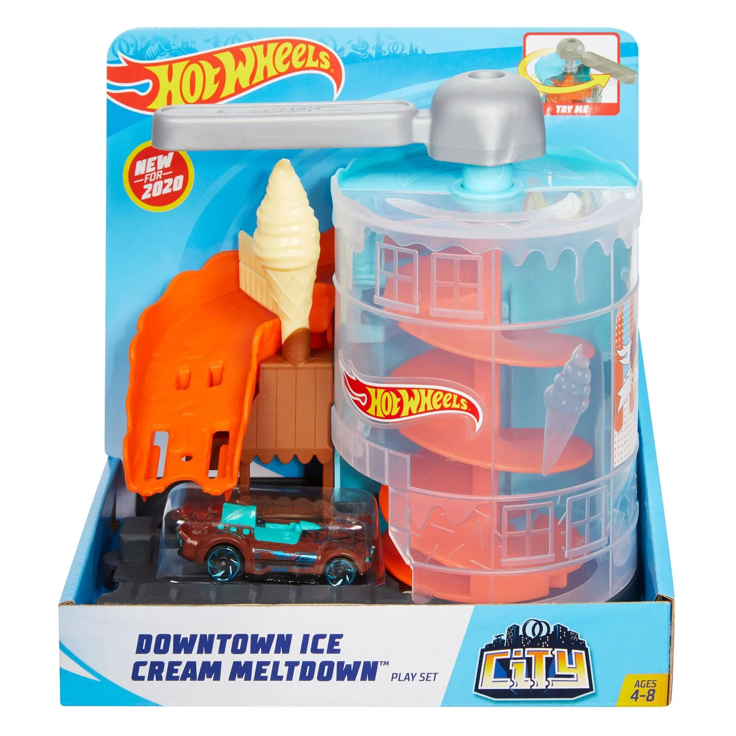 Hot Wheels City - Ice Cream Panic in the City Playset