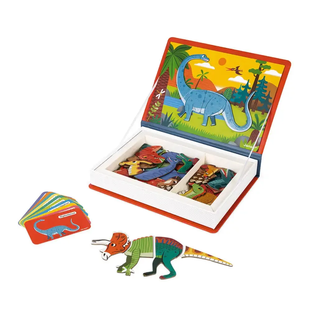 Janod Magneti'Book Dinosaurs