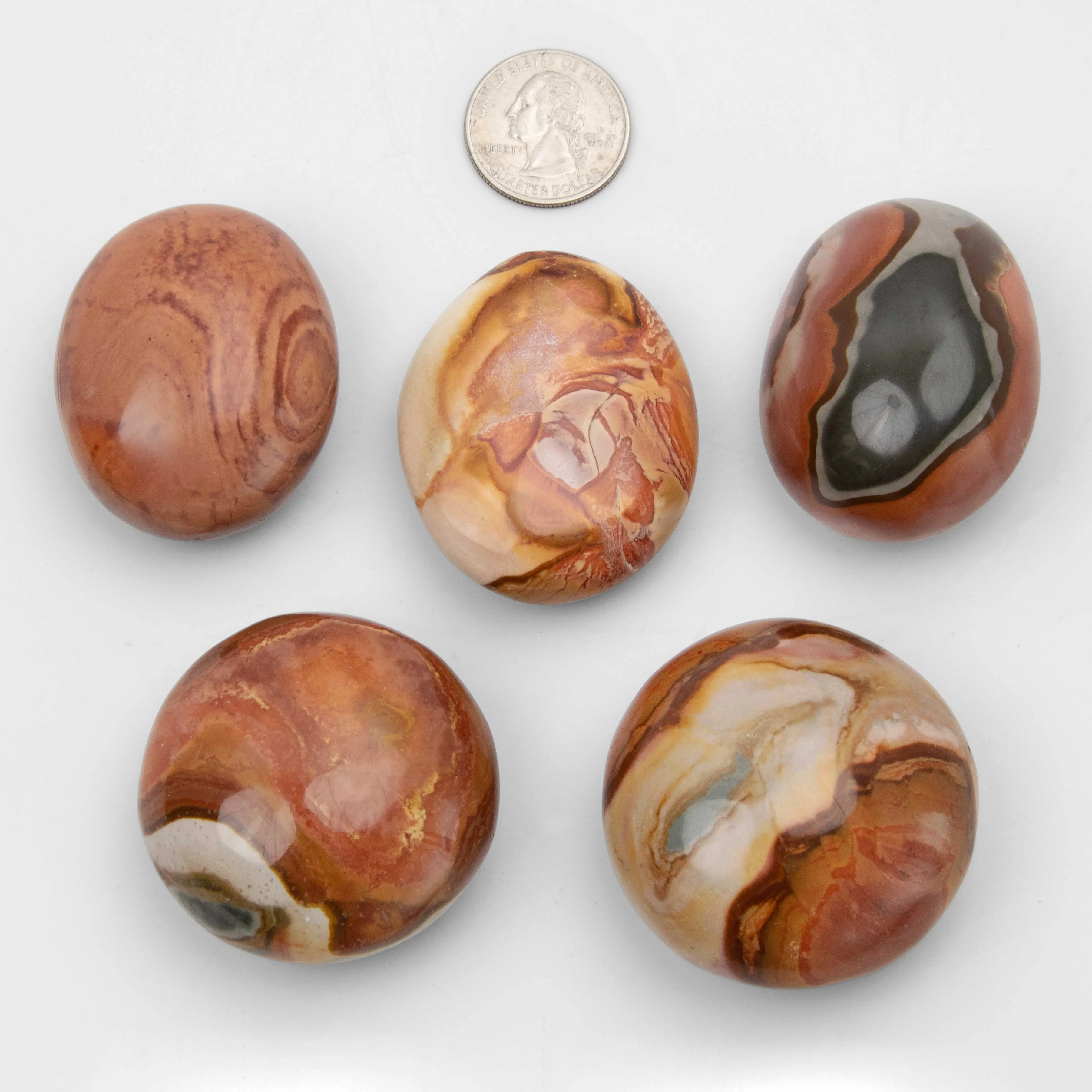 Jasper, Polychrome - Palm Stones