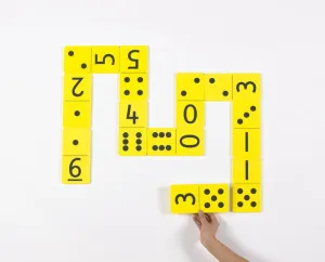 Jumbo Number Dot Dominoes Foam 28pc