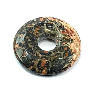 Leopard Skin Jasper Munay Ki Pi Donut | Grounding, Protective, & Spiritually Nurturing