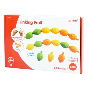 Linking Fruits: 3 Colours & 3 Tactile Surfaces 18pc