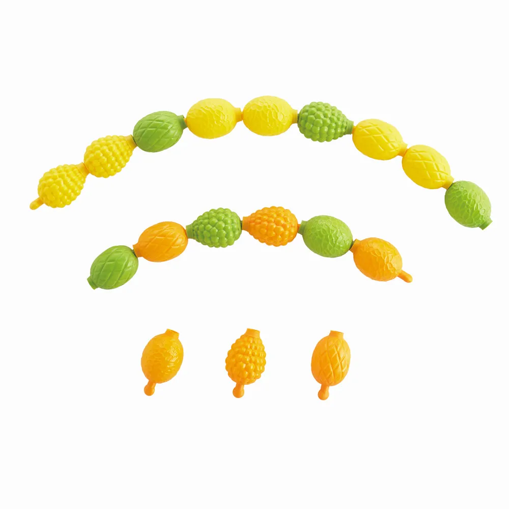 Linking Fruits: 3 Colours & 3 Tactile Surfaces 18pc