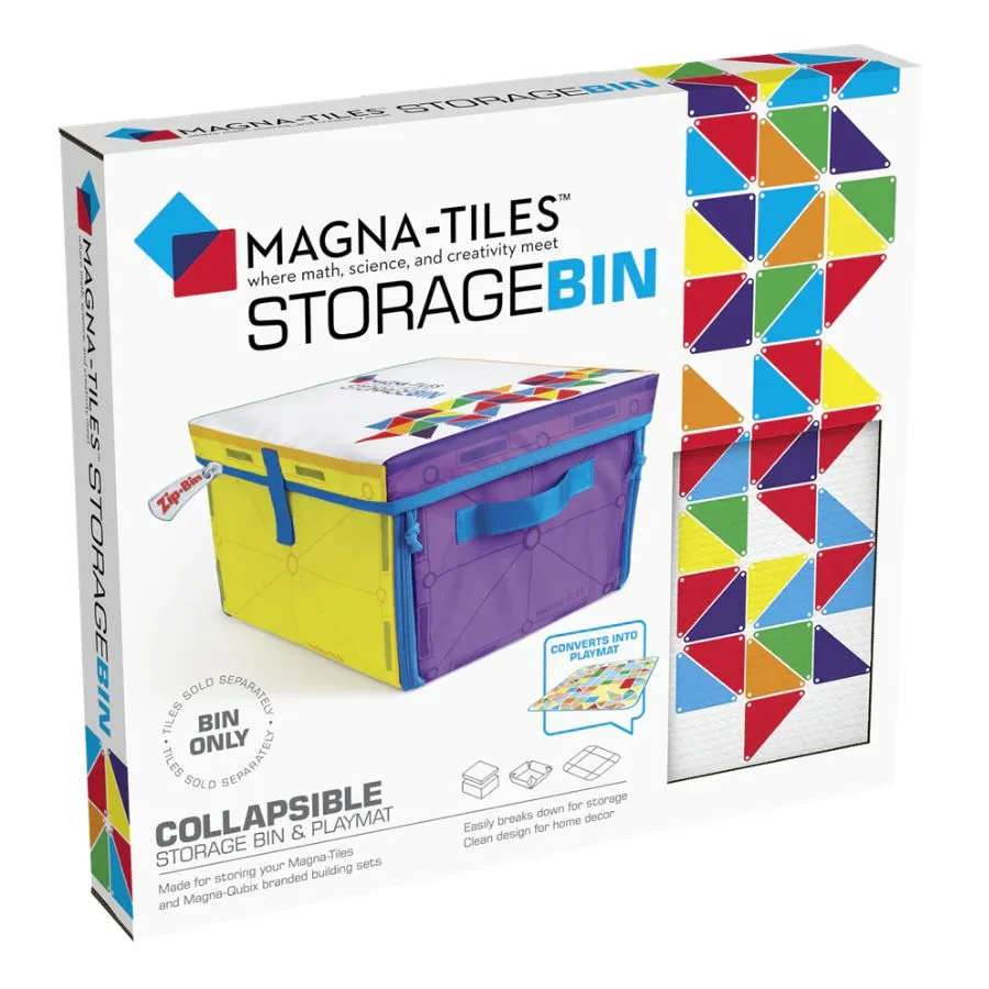 Magna-Tiles - Storage Bin and Interactive Play Mat