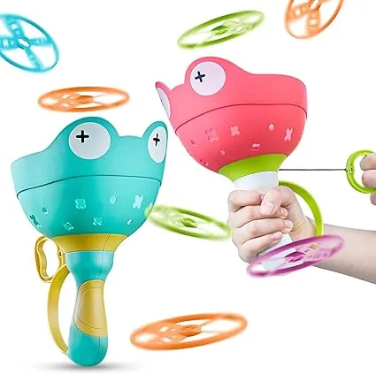 Manual Handheld Flying Saucer Game Toy