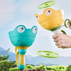 Manual Handheld Flying Saucer Game Toy