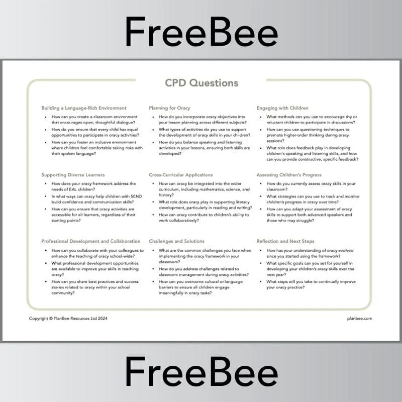 Oracy Framework