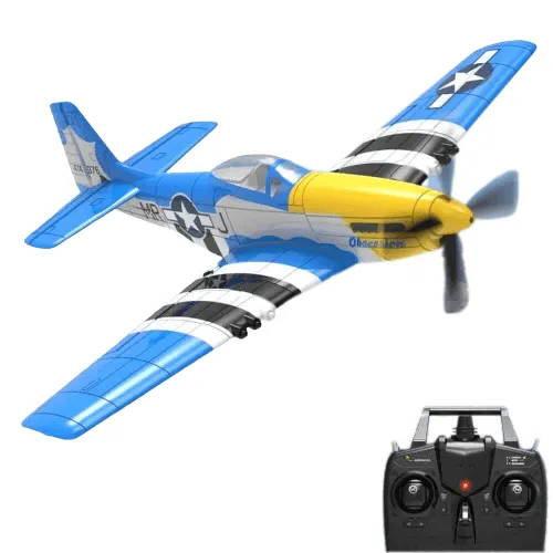 P51D Mustang EPP Warbird RC Glider - Durable, Beginner-Friendly