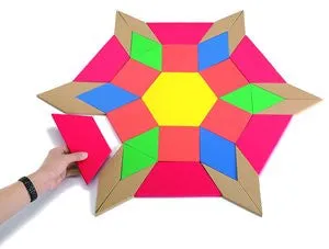 Pattern Blocks Demo Magnetic Foam 49pc