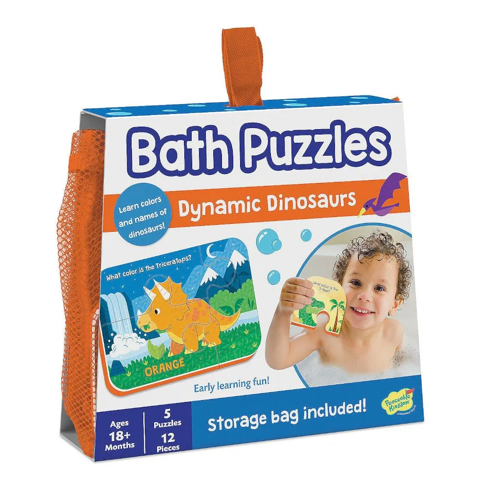 Peaceable Kingdom Bath Puzzles - Dinosaur