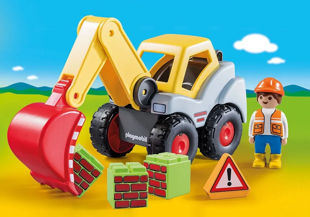 Playmobil 1.2.3 - Shovel Excavator (70125)