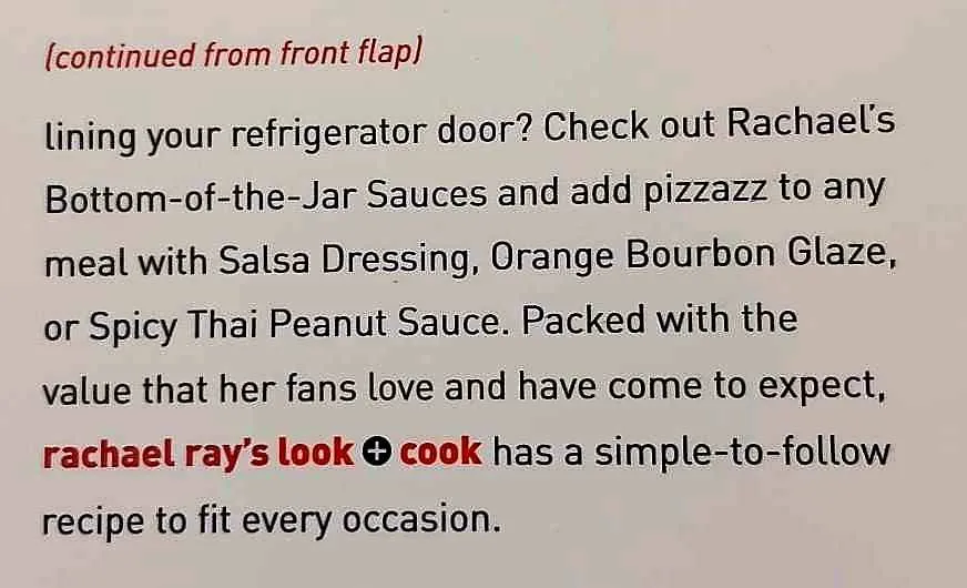 RACHAEL RAY'S LOOK   COOK - Rachael Ray