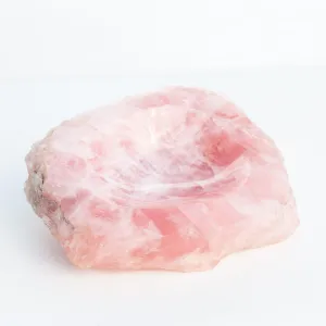 Rose Quartz - Bowl, Polished/Rough