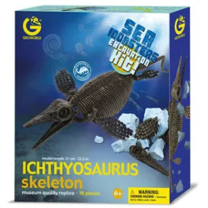 Sea Monsters Ichthyosaurus Skeleton Excavation Kit