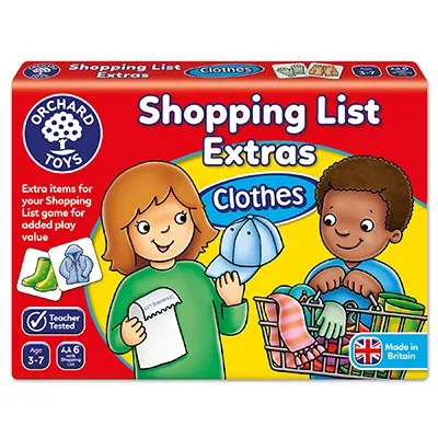 Shopping List Extra Clothes