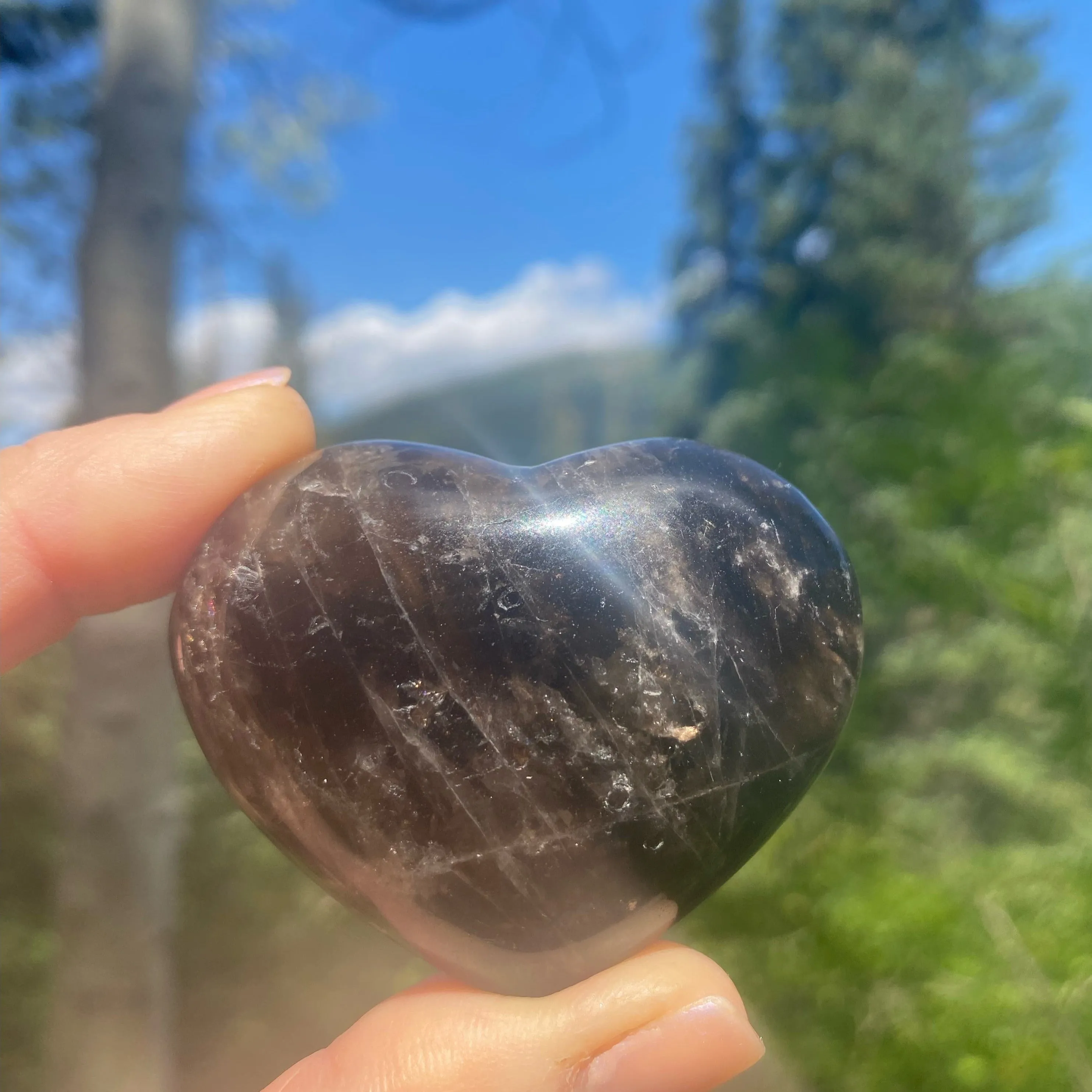 Smoky Quartz Heart