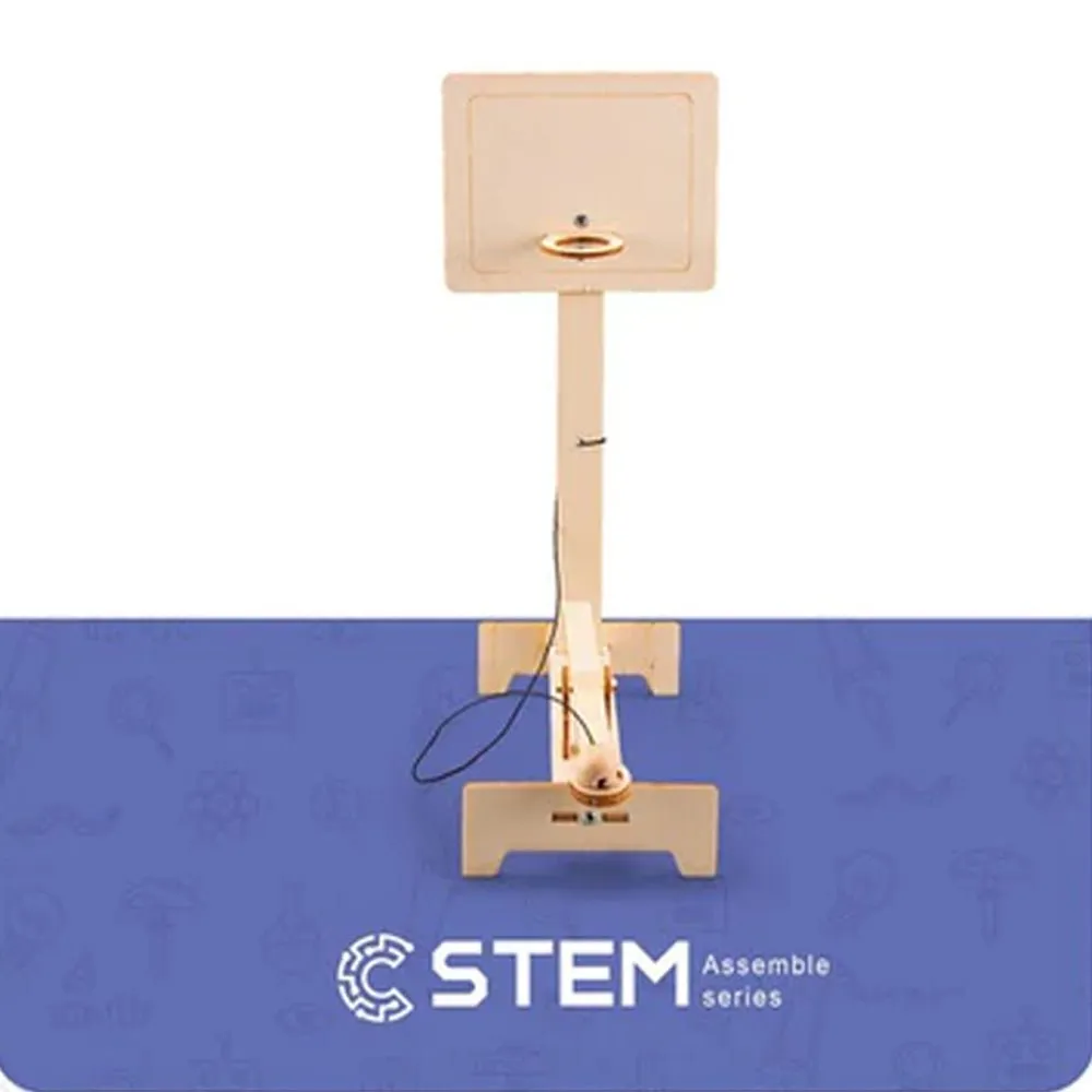 STEM DIY Wooden Shooting Machine Scientific Kit