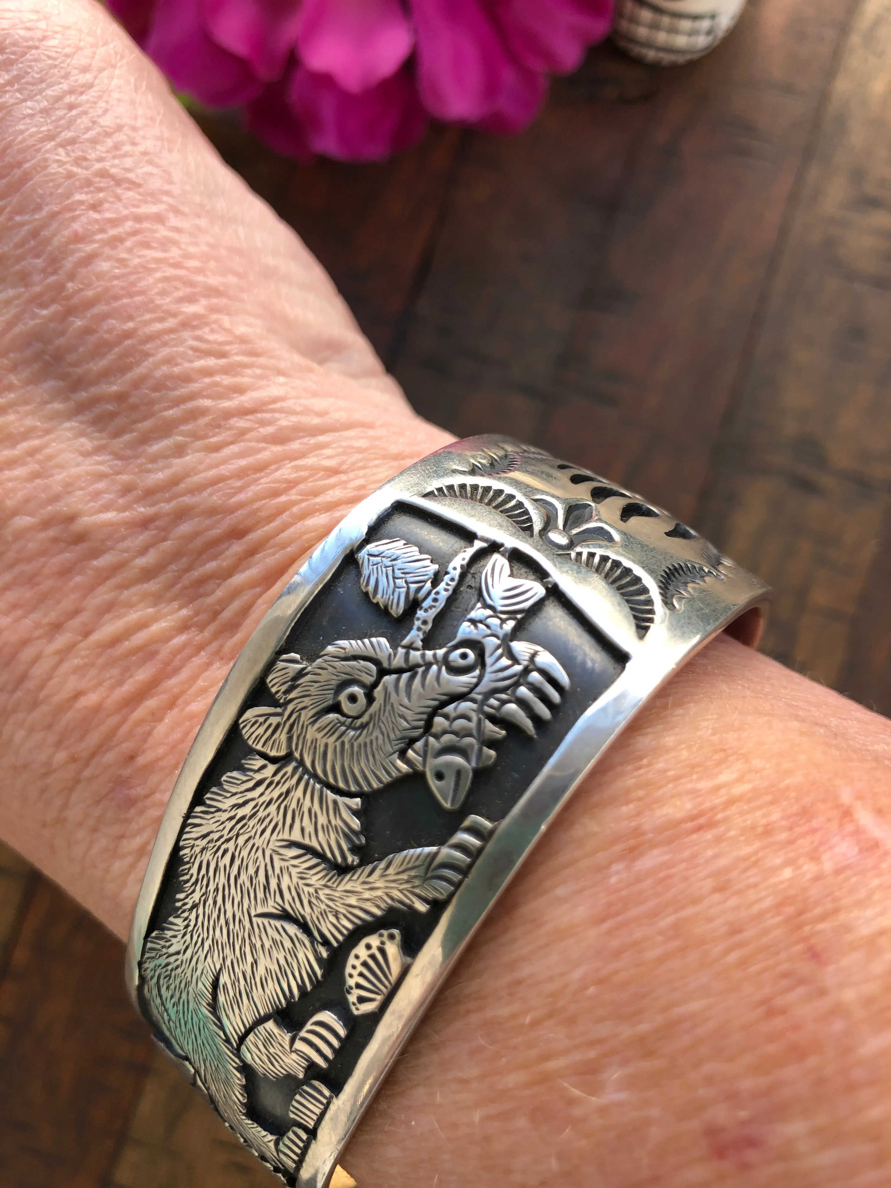 Sterling Silver Story Tellers Cuff