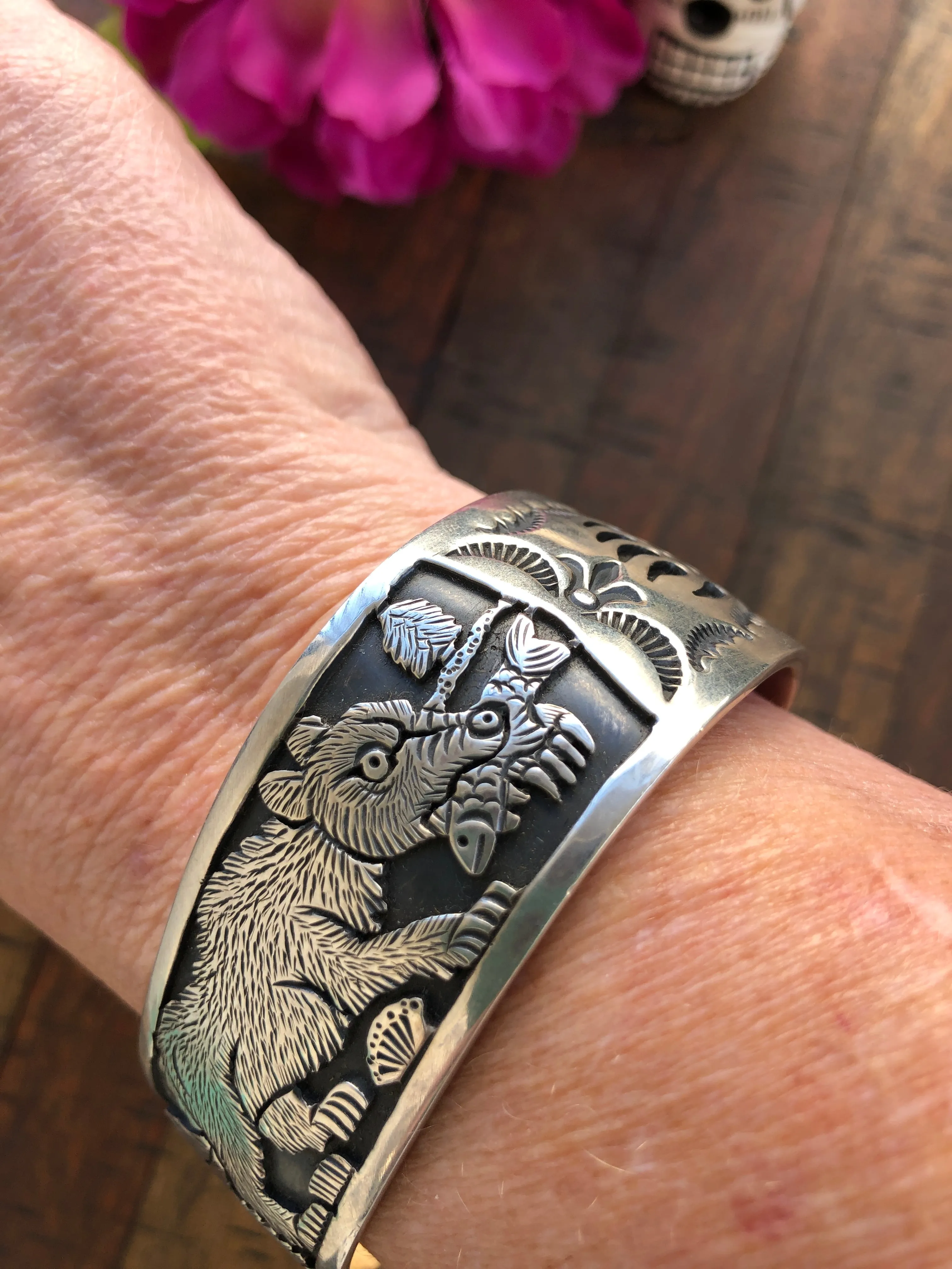 Sterling Silver Story Tellers Cuff