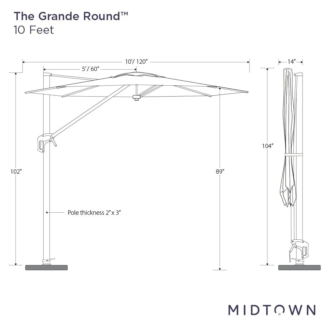 The Grande Round™ - Sunbrella Forest Green